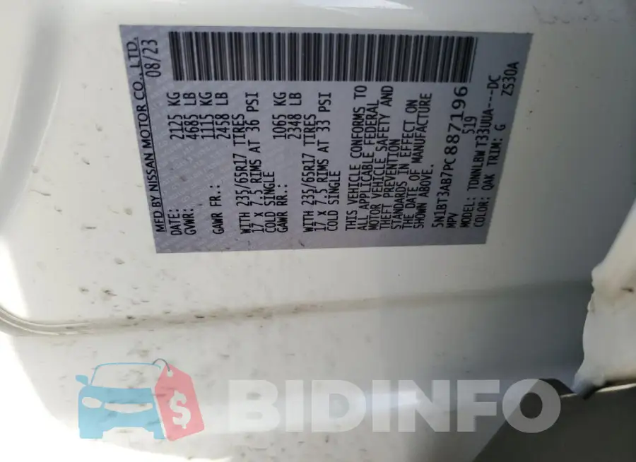 5N1BT3AB7PC887196 Photo# 13
