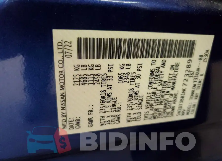 5N1BT3BB1NC723289 Photo# 14