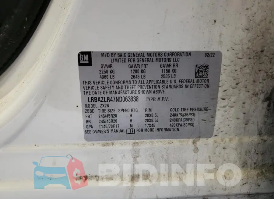 LRBAZLR47ND063838 Photo# 13