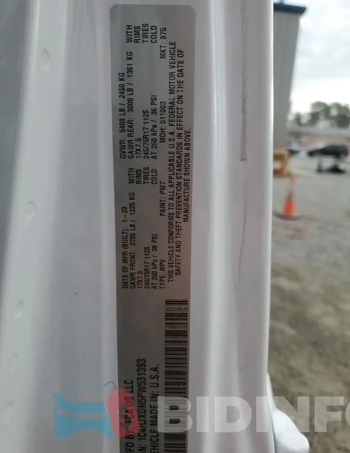 1C4HJXDN5PW531393 Photo# 13