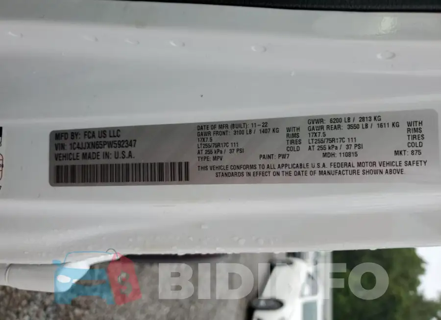 1C4JJXN65PW592347 Photo# 12