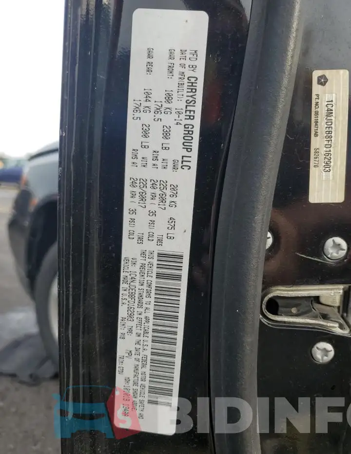 1C4NJDEB8FD162903 Photo# 13