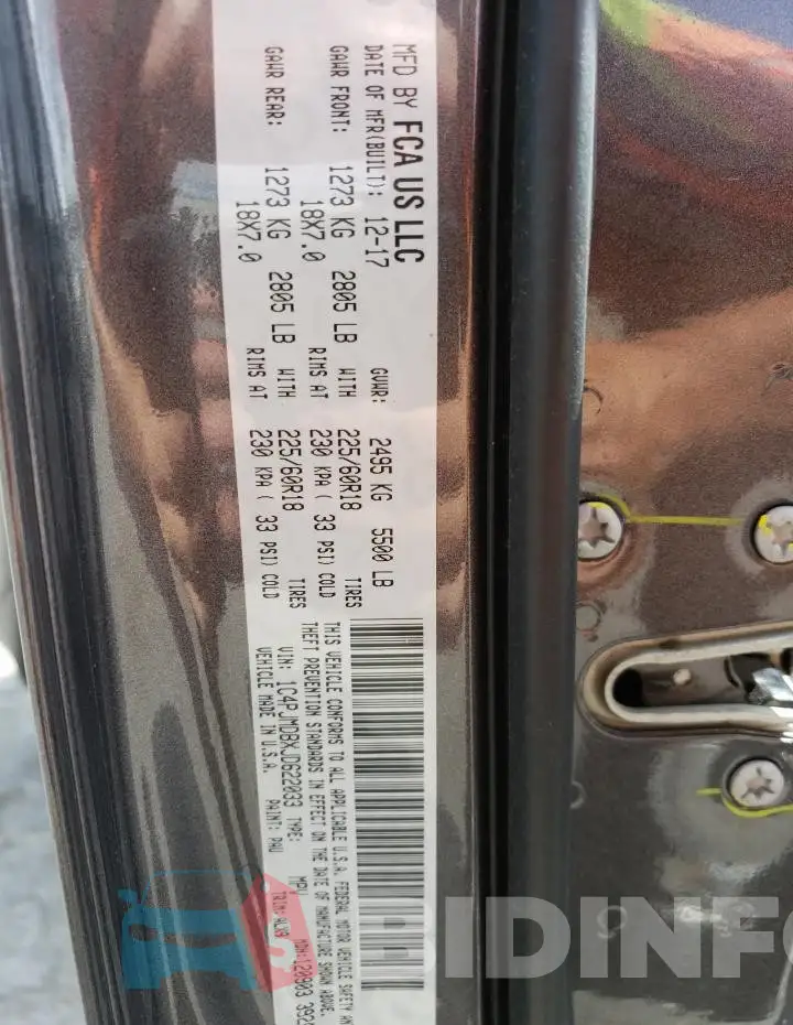 1C4PJMDBXJD622033 Photo# 13
