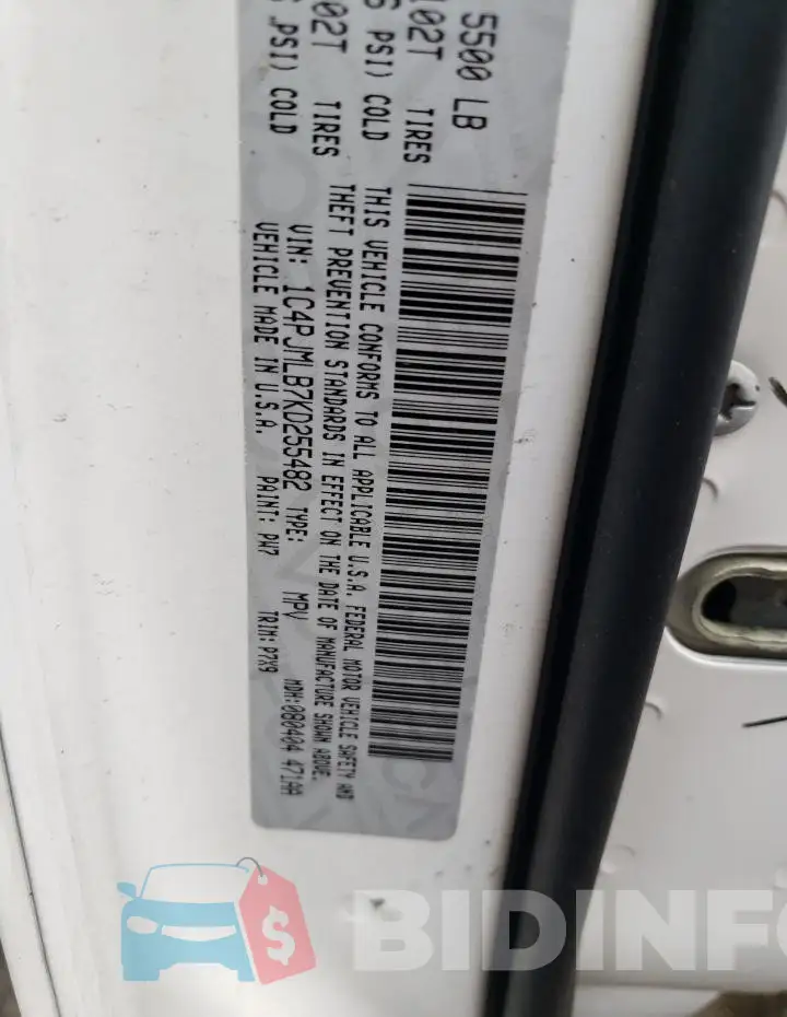 1C4PJMLB7KD255482 Photo# 13