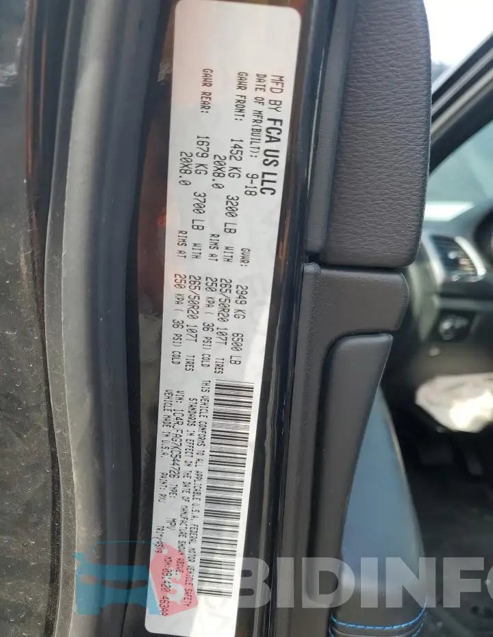 1C4RJFAG7KC544726 Photo# 12
