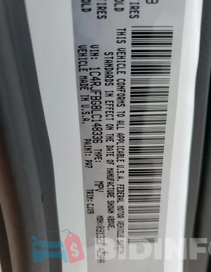 1C4RJFBG8LC148336 Photo# 14