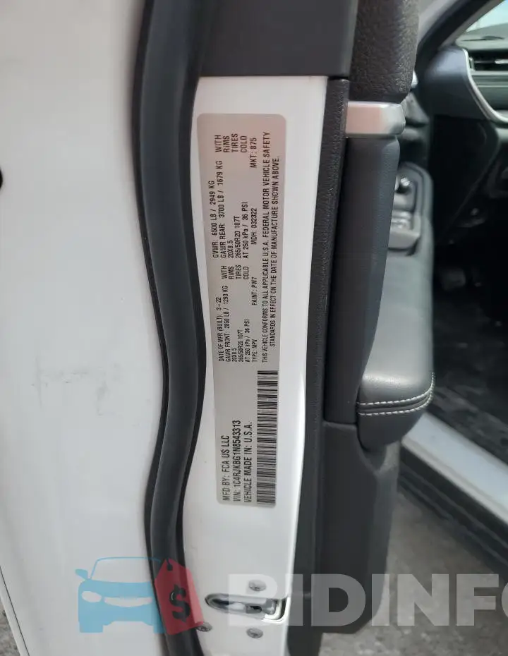 1C4RJKBG1N8543313 Photo# 13