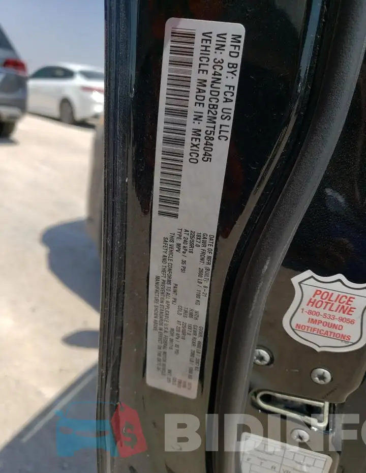 3C4NJDCB2MT584045 Photo# 13