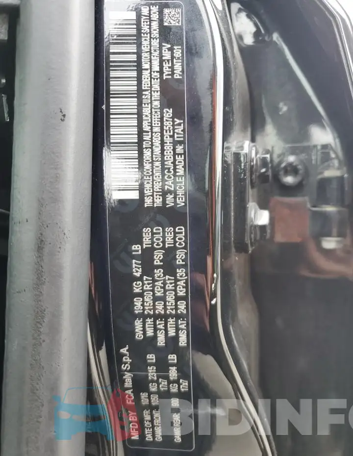 ZACCJABB8HPE58762 Photo# 13