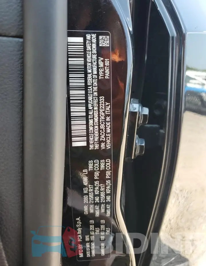 ZACCJBCT9GPE22333 Photo# 14