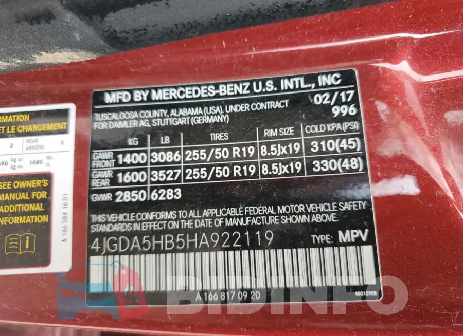 4JGDA5HB5HA922119 Photo# 12