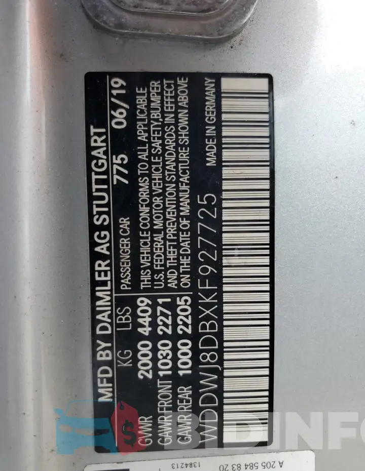 WDDWJ8DBXKF927725 Photo# 13