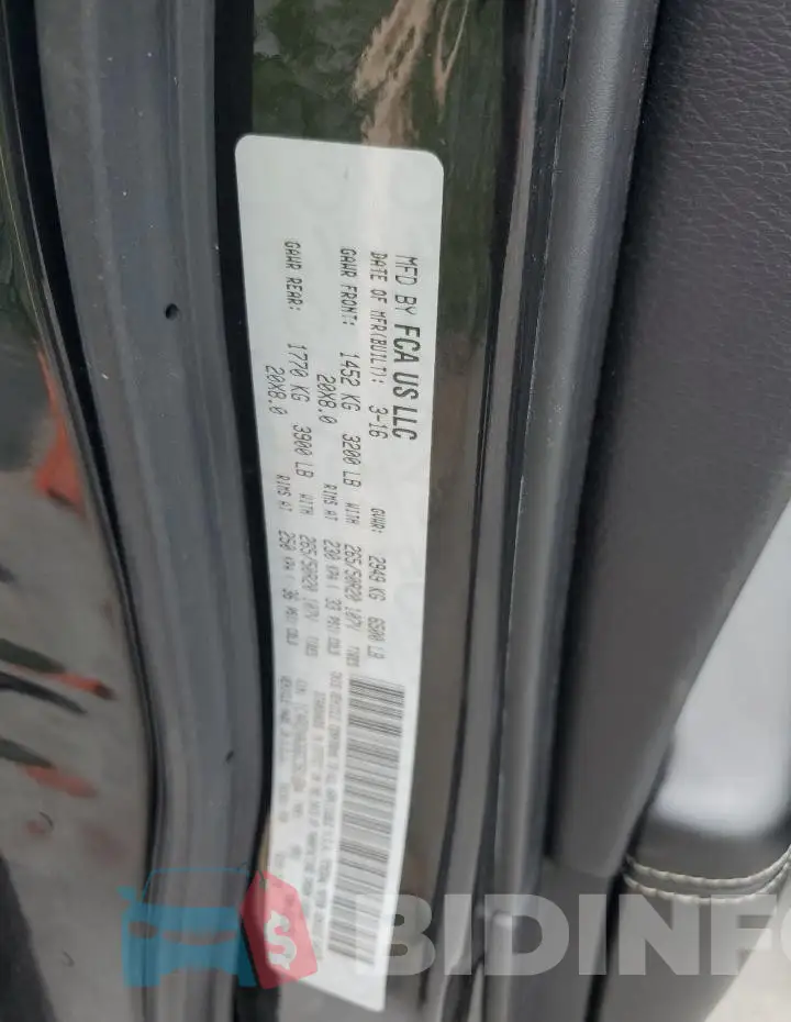 1C4RDHAG6GC361604 Photo# 14