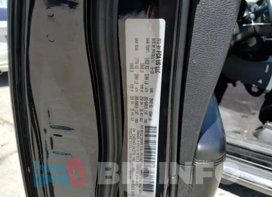 1C4RDHAG7JC412776 Photo# 13