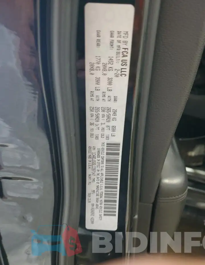 1C4RDJDG5LC297147 Photo# 13