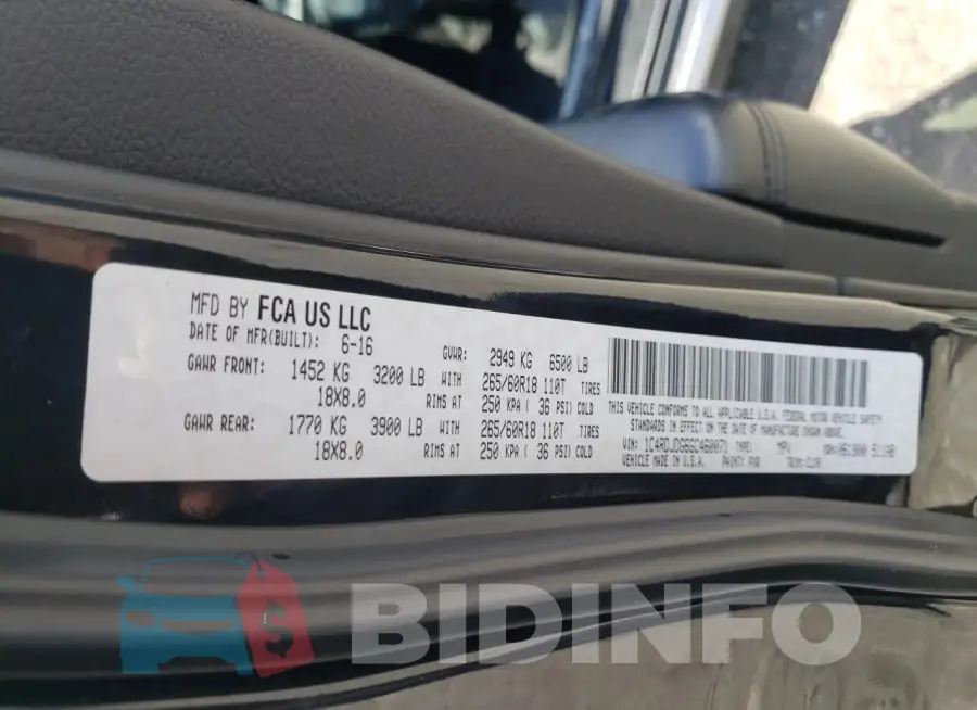 1C4RDJDG6GC460071 Photo# 14