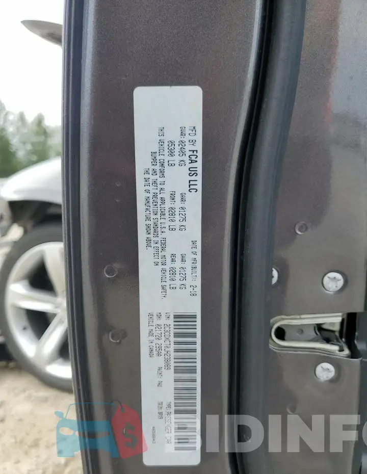 2C3CDXCT0JH238089 Photo# 13