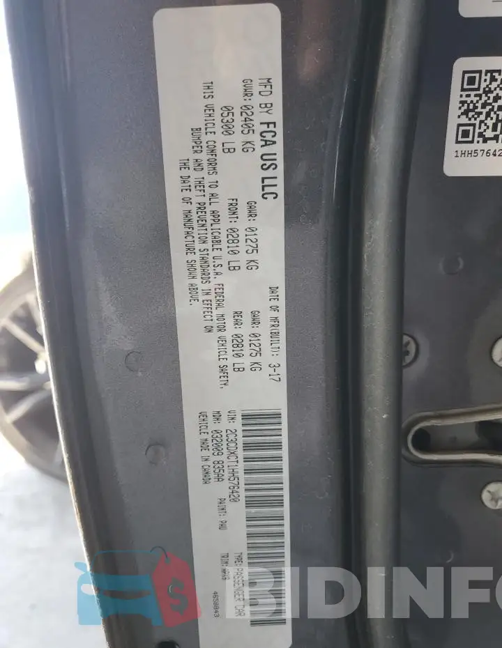 2C3CDXCT1HH576420 Photo# 12