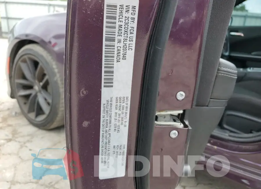 2C3CDXCT8LH207840 Photo# 12