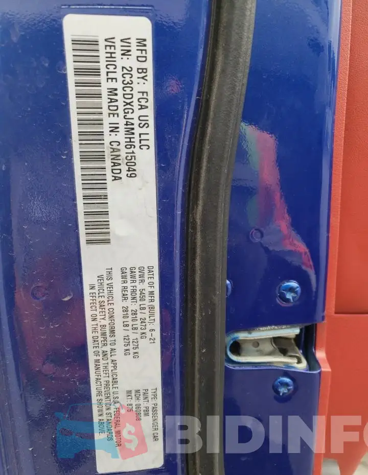 2C3CDXGJ4MH615049 Photo# 12