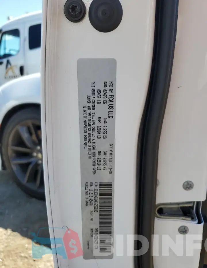 2C3CDXGJXKH756835 Photo# 12