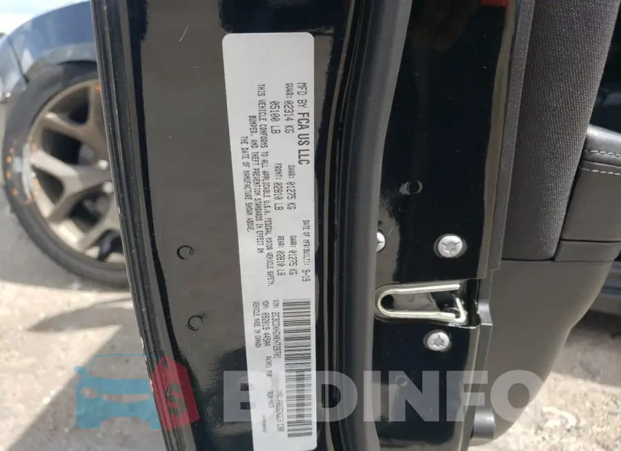 2C3CDXHGXKH728701 Photo# 12