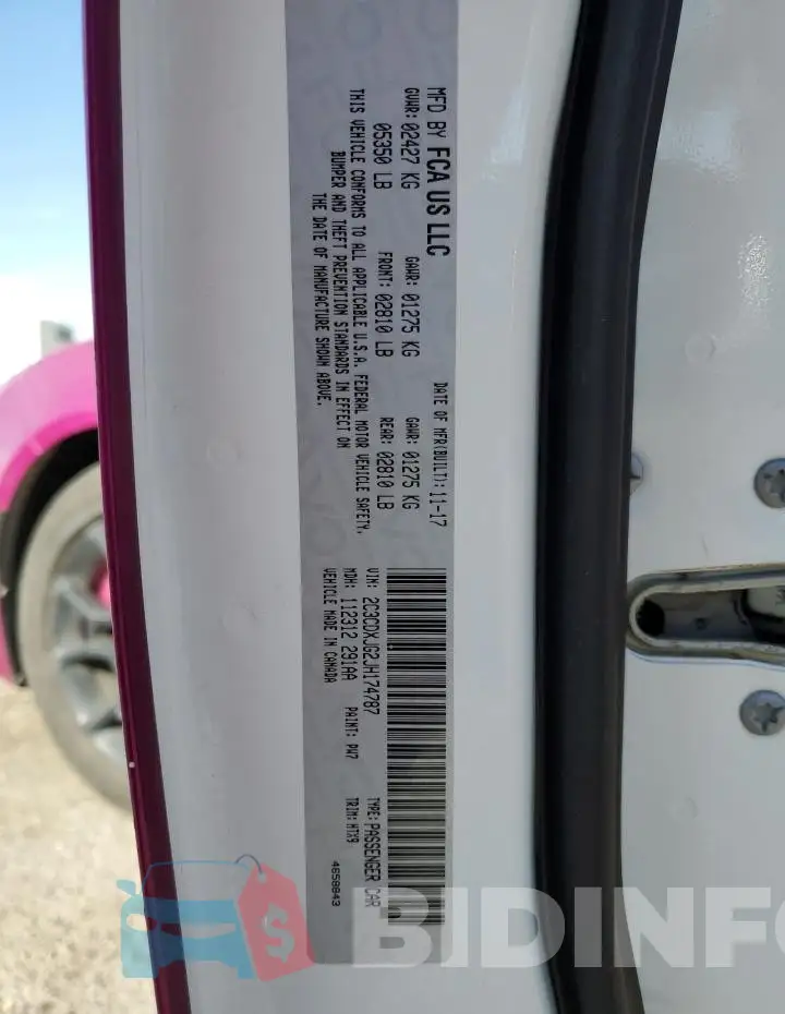 2C3CDXJG2JH174787 Photo# 13