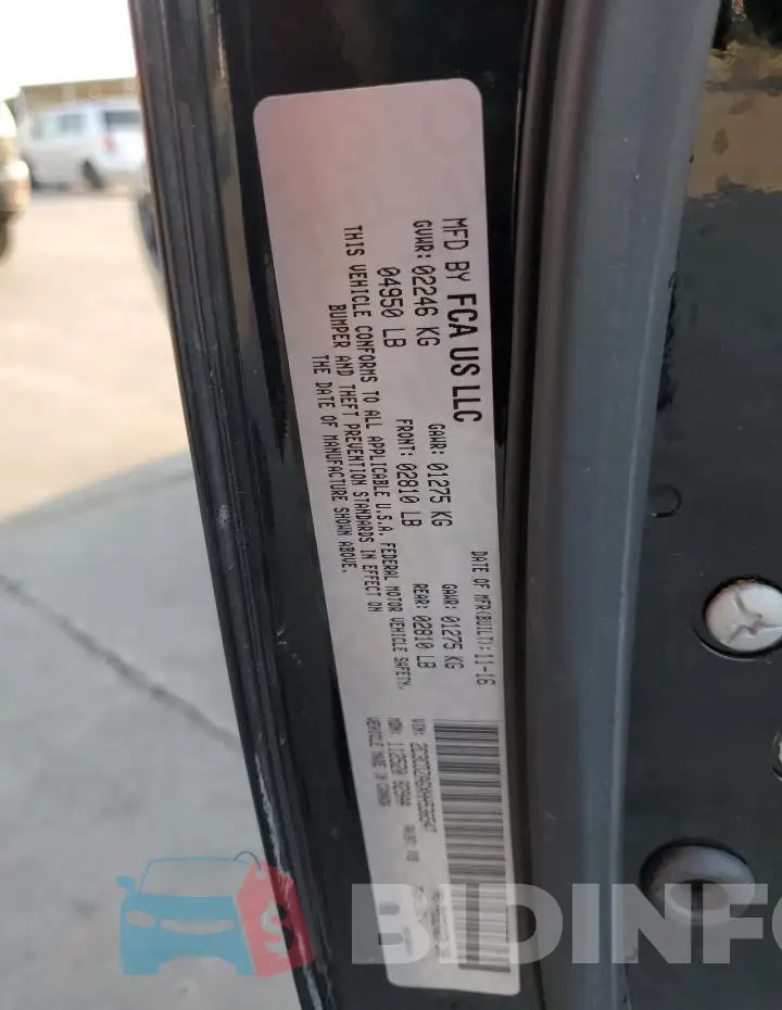 2C3CDZAGXHH536547 Photo# 12