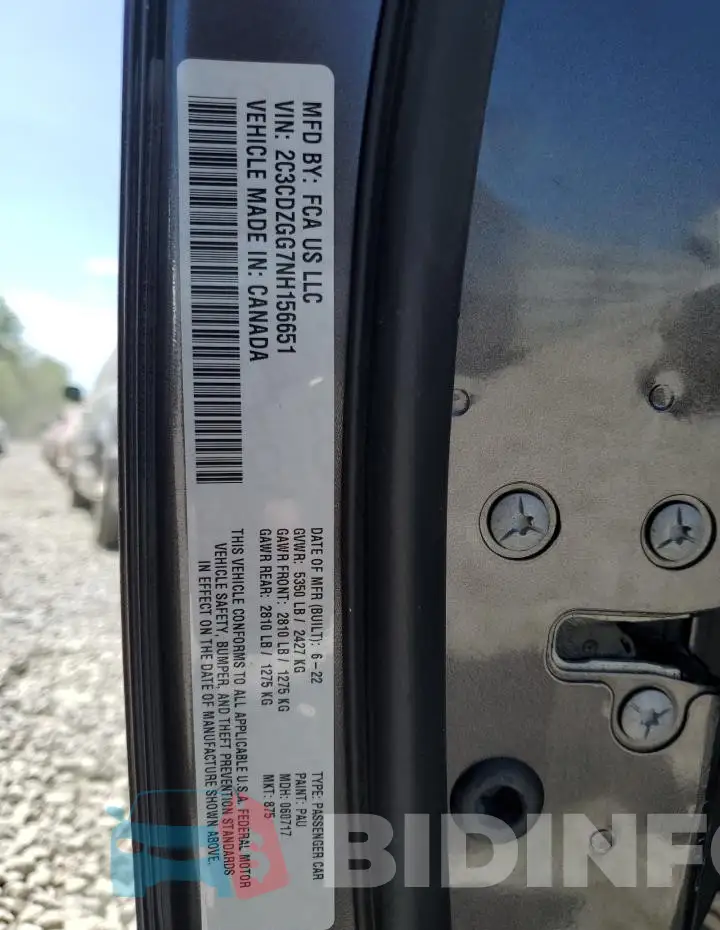 2C3CDZGG7NH156651 Photo# 12