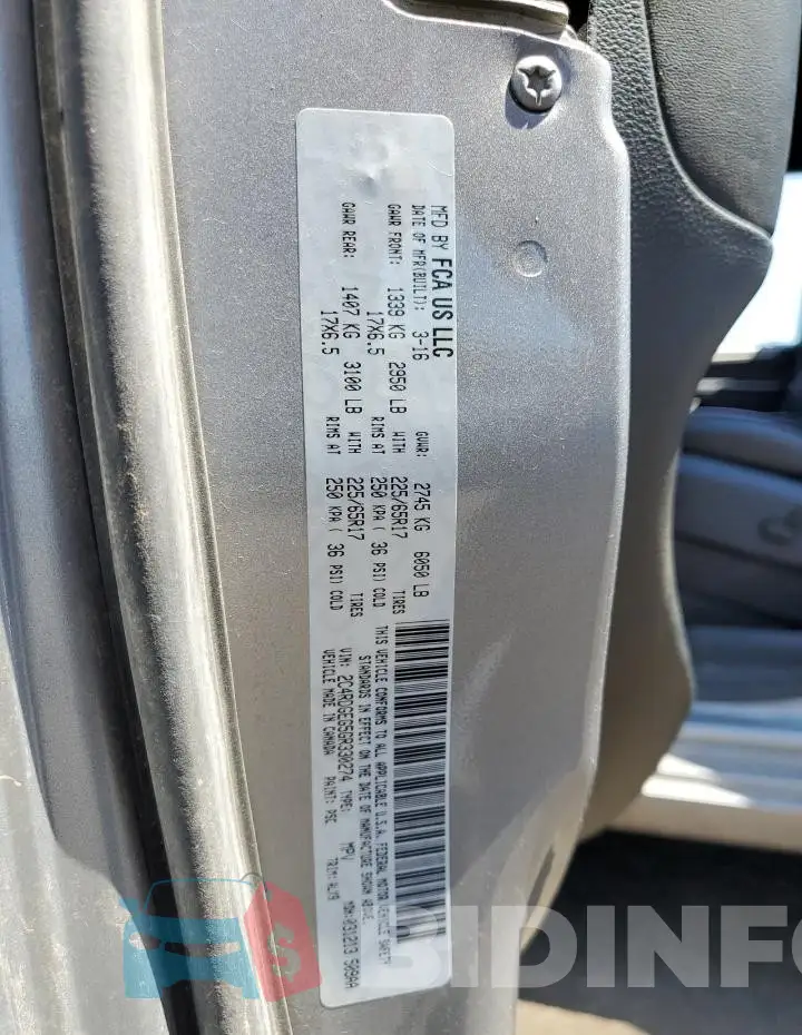 2C4RDGEG5GR330274 Photo# 13