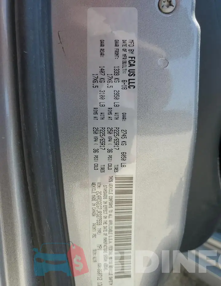 2C4RDGEG7JR327559 Photo# 13