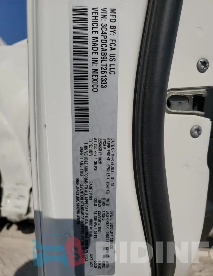 3C4PDCAB9LT261333 Photo# 13