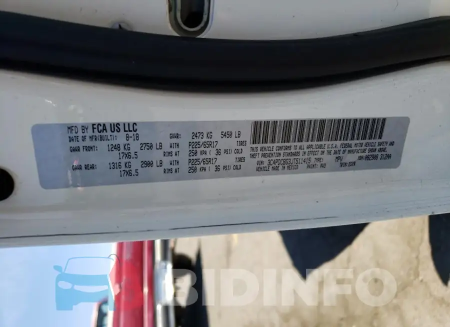 3C4PDCBG3JT511415 Photo# 12