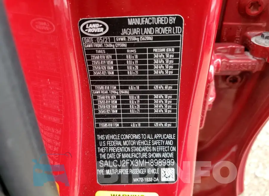 SALCJ2FX3MH898989 Photo# 13