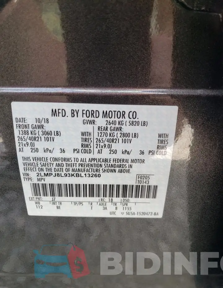 2LMPJ8L93KBL13260 Photo# 14
