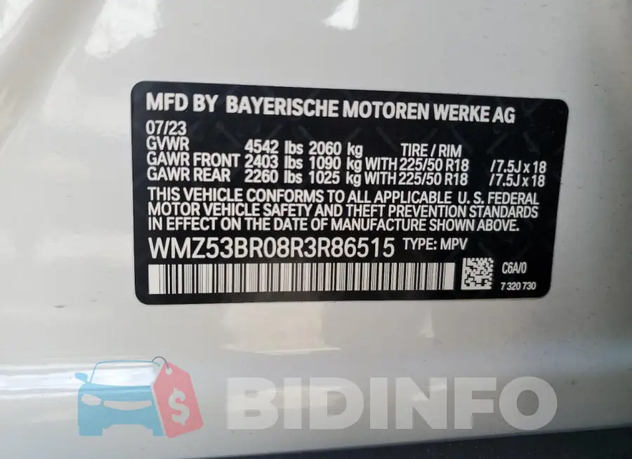 WMZ53BR08R3R86515 Photo# 13