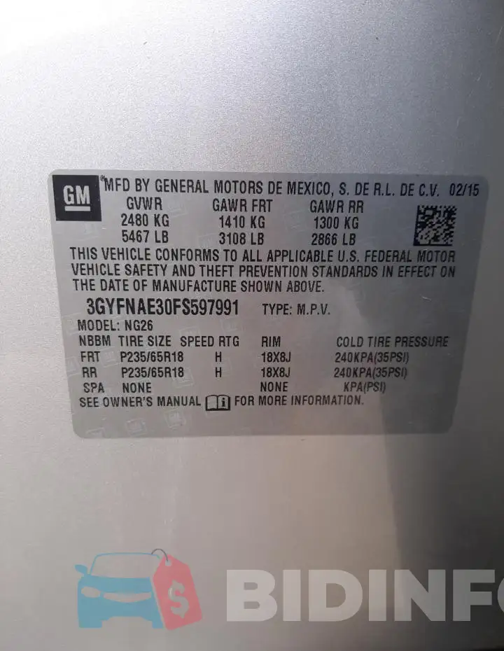 3GYFNAE30FS597991 Photo# 12