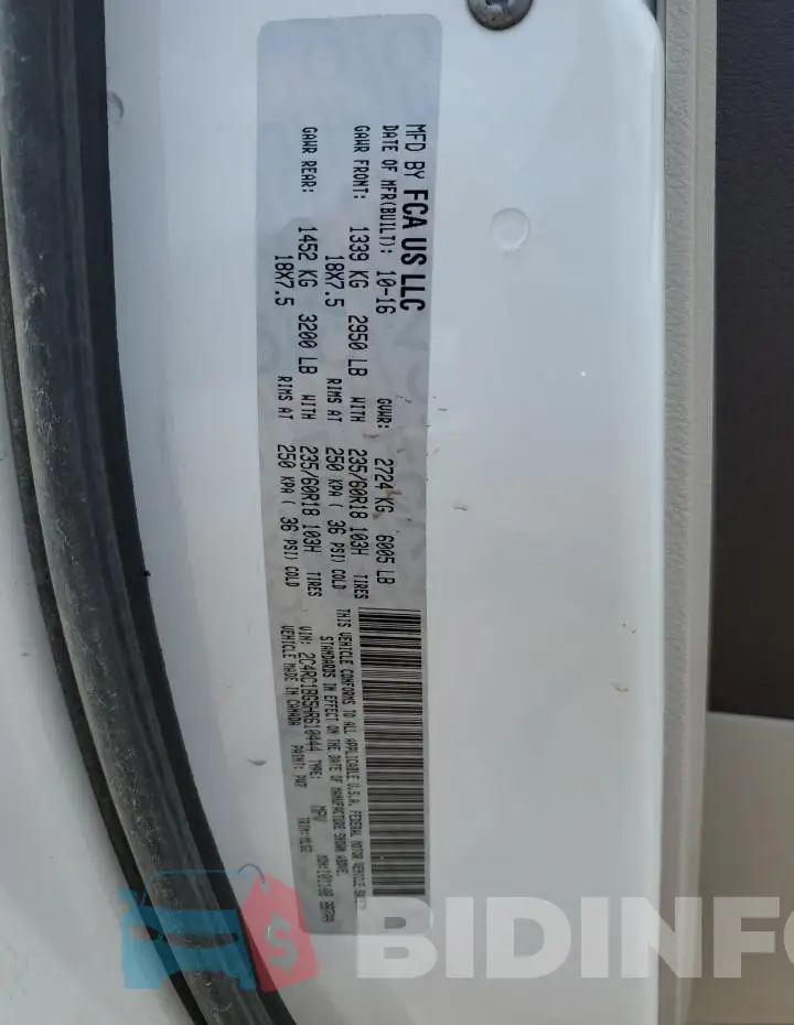 2C4RC1BG5HR610444 Photo# 13