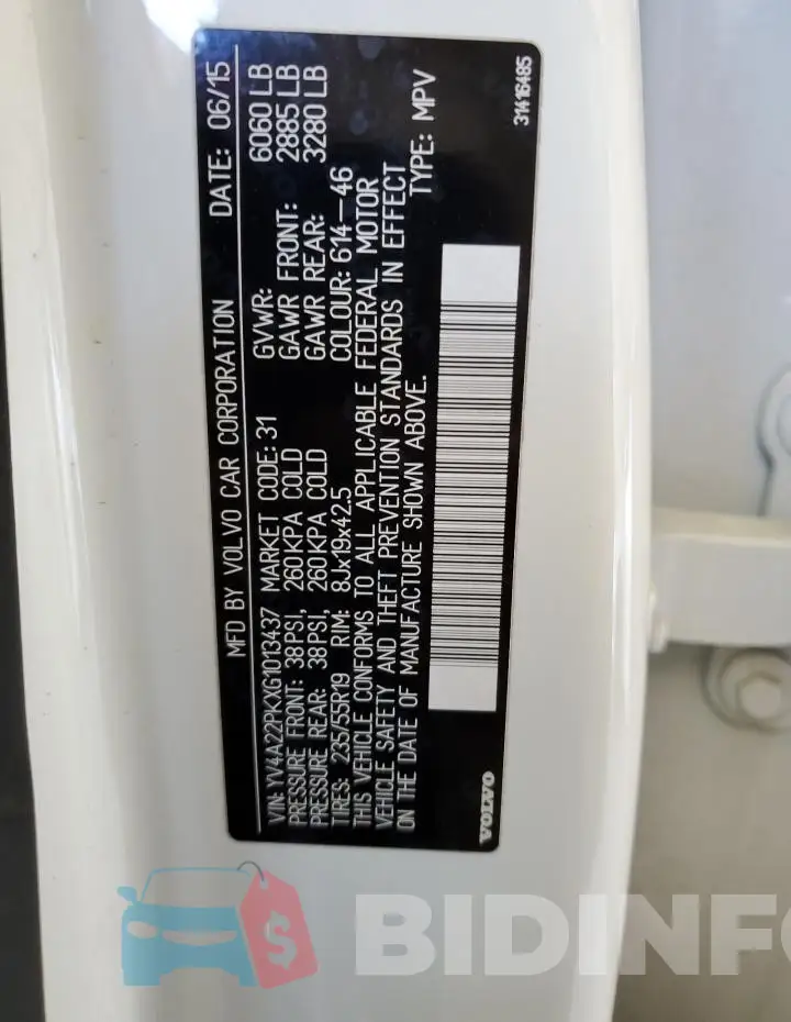 YV4A22PKXG1013437 Photo# 12