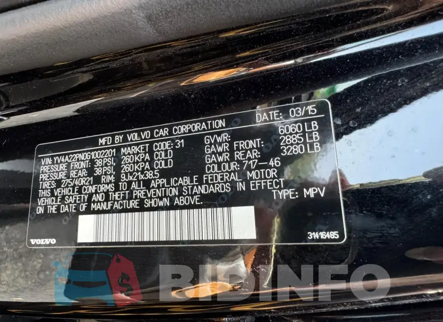 YV4A22PN0G1002201 Photo# 10