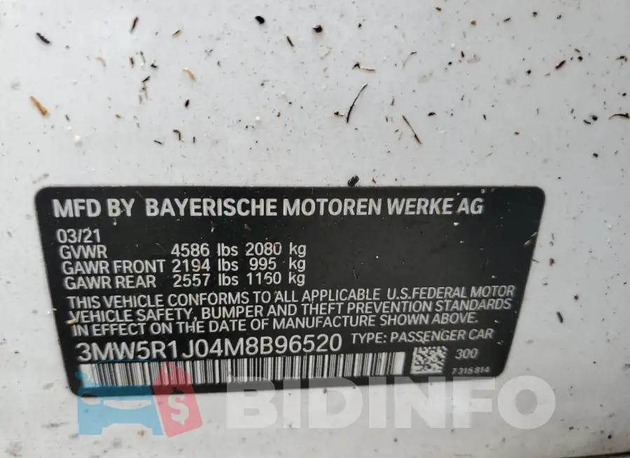 3MW5R1J04M8B96520 Photo# 12