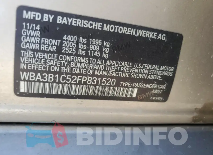 WBA3B1C52FP831520 Photo# 13