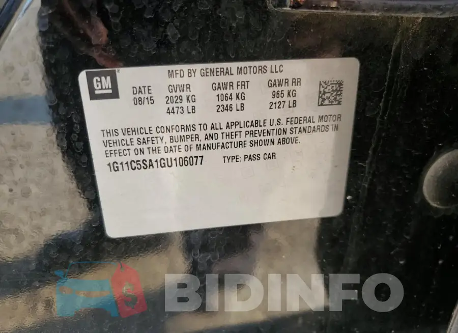 1G11C5SA1GU106077 Photo# 12