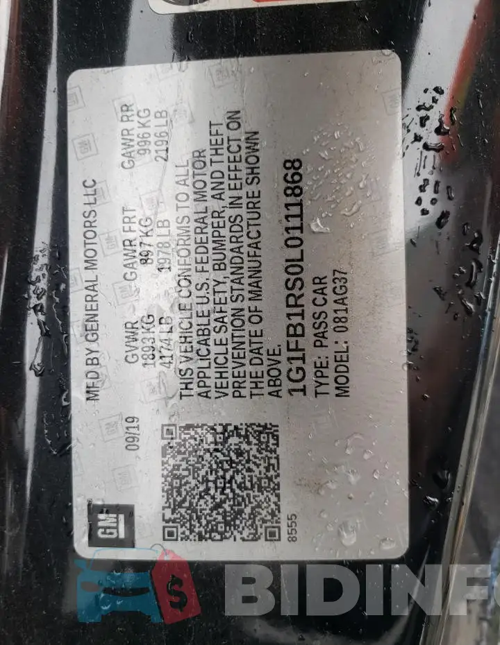 1G1FB1RS0L0111868 Photo# 12