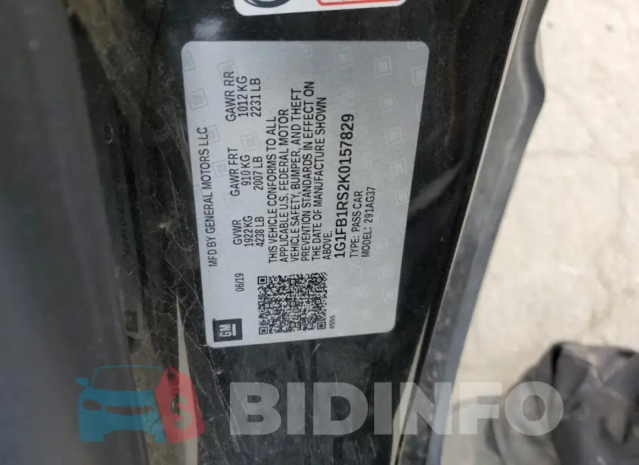 1G1FB1RS2K0157829 Photo# 13