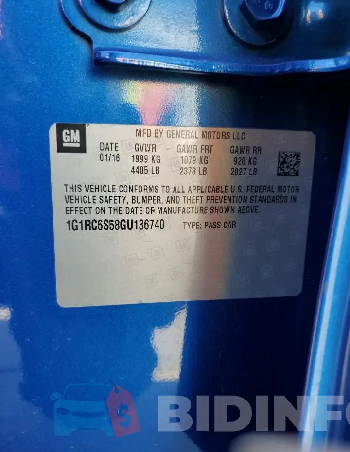 1G1RC6S58GU136740 Photo# 12