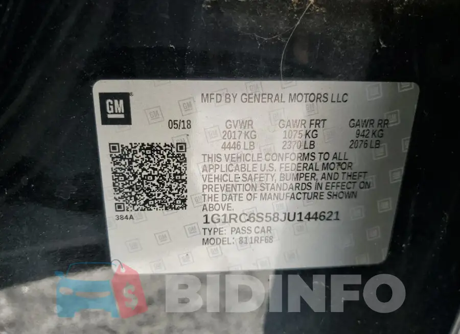 1G1RC6S58JU144621 Photo# 12