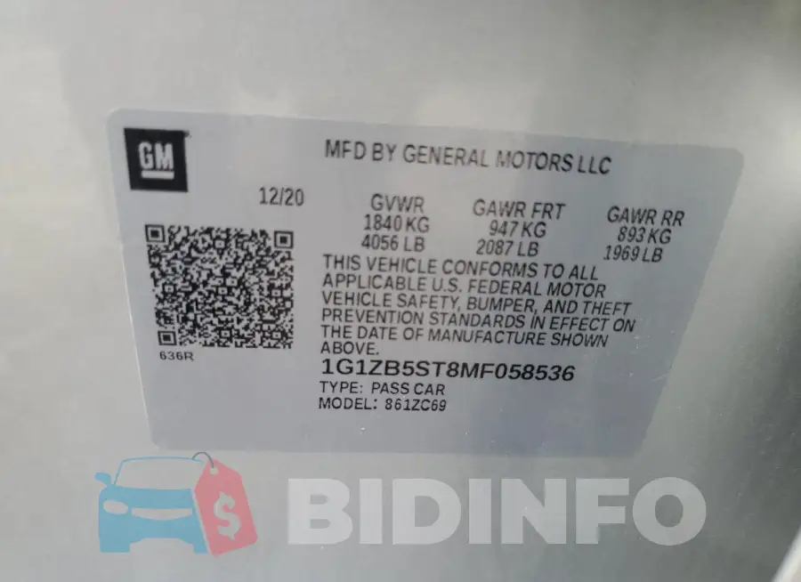 1G1ZB5ST8MF058536 Photo# 13