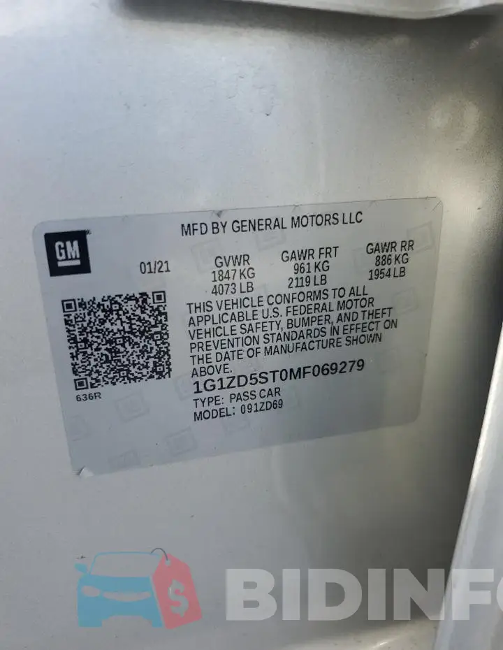1G1ZD5ST0MF069279 Photo# 12