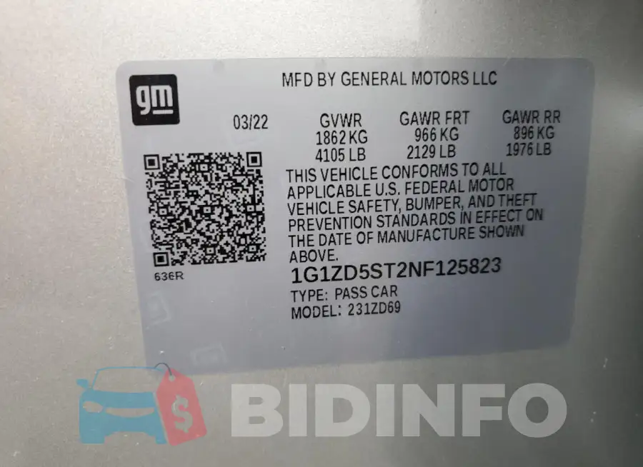 1G1ZD5ST2NF125823 Photo# 12